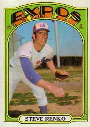 1972 Topps Baseball Cards      307     Steve Renko